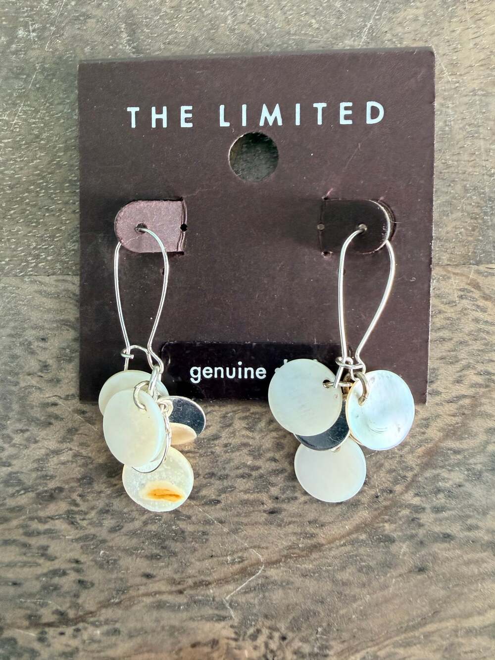 New The Limited Genuine Shell Dangle Drop Earrings